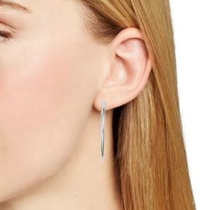 Aqua Jewelry - Aqua Sterling Silver Hoop Earring Aqua Jewelry - Aqua Sterling Silver Hoop Earring